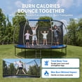 thumbnail image 6 of SERAY 12ft Outdoor Trampoline with Safety Enclosure Net, Ladder and Rust-Resistant Frame, ASTM Certified Backyard Trampoline for Kids and Adults, 6 of 10