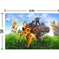 thumbnail image 2 of The Lion King Backdrop for Birthday Party Decorations, Wild Jungle Background for Baby Shower Party Cake Table Decorations Supplies, The Lion King Theme Banner, 5x3ft, 2 of 5