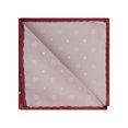 thumbnail image 4 of INSPIRE CHIC Men's Pocket Squares Flower Patterned Handkerchiefs with Solid Trim for Wedding Party Dark Red One Size, 4 of 4