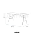 thumbnail image 4 of Toldo Blanco Plegable Impermeable 3x3 + Paquete 2 Mesas Plegables Negras Plástico LOOMBER, 4 of 8