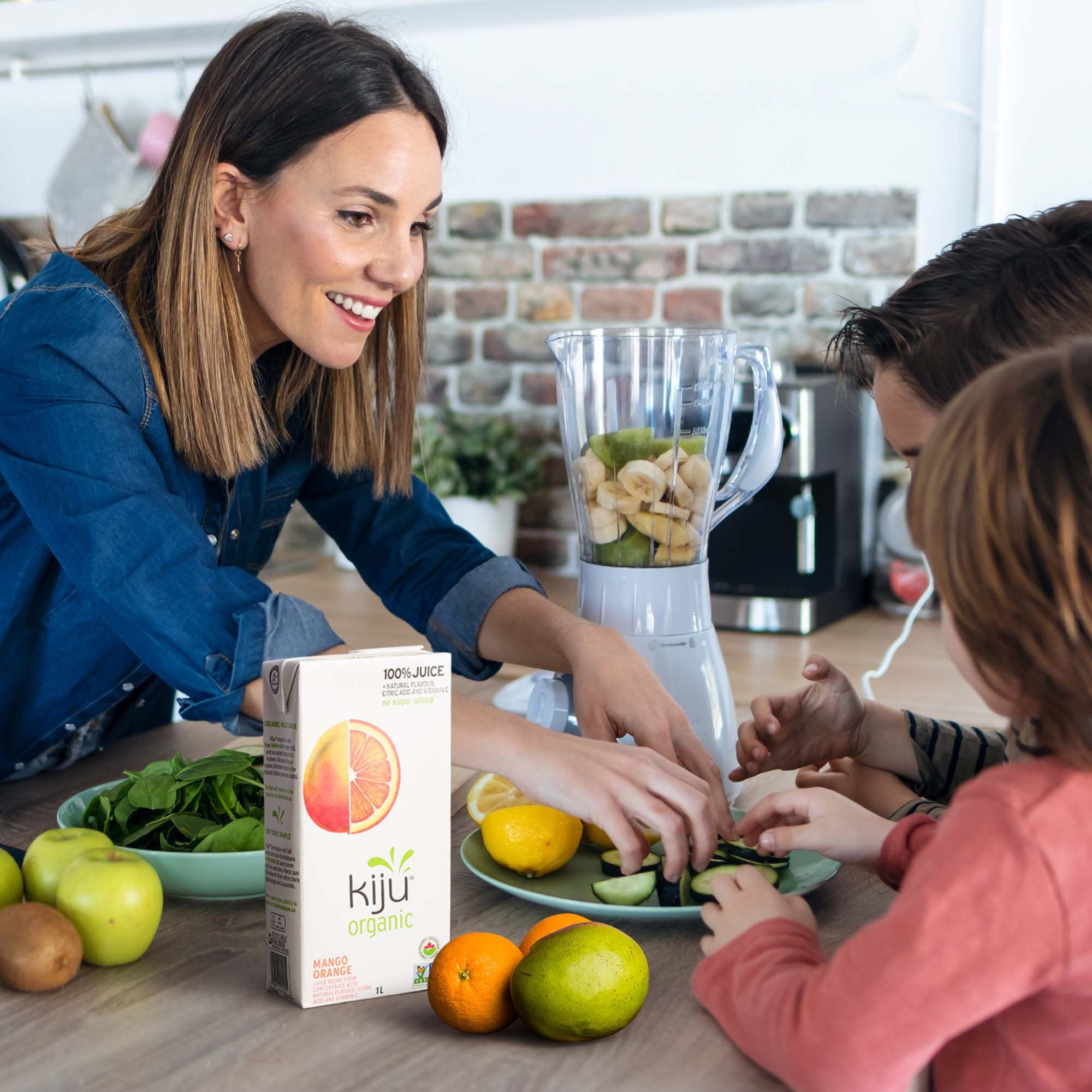 Kiju Organic Mango Orange Fruit Juice Blend, 1 L