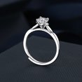 thumbnail image 2 of Kalapi Jewel 14K White Gold Plated Round Cut 1.2 Ct Moissanite Engagement Ring – Elegant Solitaire Ring for Women – Personalized Prong Set Wedding Jewelry Gifts, 2 of 3