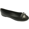 thumbnail image 2 of Shoes8teen Womens Ballerina Ballet Flats Shoes Leopard & Solids 8500 Black 8, 2 of 9