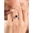 thumbnail image 3 of 2.65 Ct Sparkle Round Cut Natural Diamond Blue Sapphire Gemstone Wedding Ring for Women 14K White Gold Size 3 by Diamond-Capitals, 3 of 7