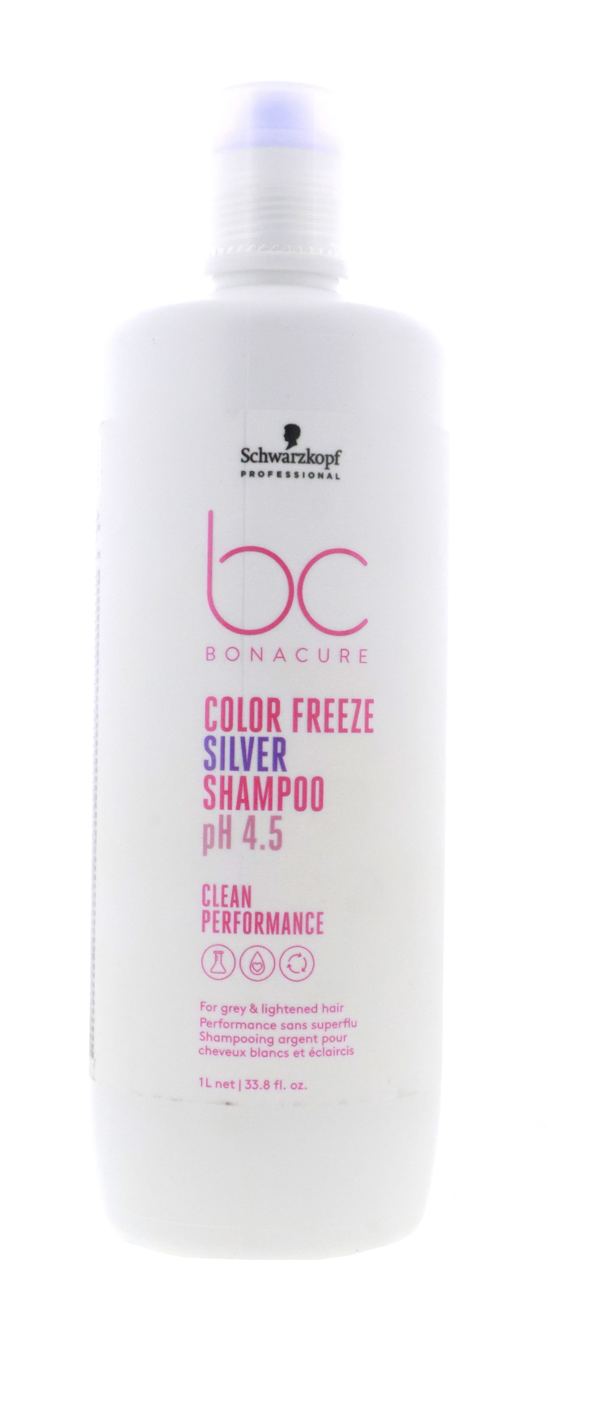 Schwarzkopf BC Bonacure Color Freeze Silver Toning Hair Shampoo pH
