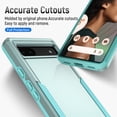 thumbnail image 4 of Feishell Case Fit for Google Pixel 6a 6.1 inch,Military Grade Shockproof Protection Hybrid Armor Double Layer Hard PC + Soft TPU Drop Resistant Anti-Fingerprint Phone Cover,Green, 4 of 6