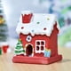 thumbnail image 2 of Estatuilla de paisaje de pueblo navideño Naiovety Rojo Pequeño, 2 of 5