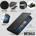 thumbnail image 5 of ELEHOLD Magnetic Detachable Wallet Case for iPhone 14 Plus, Shockproof Faux Leather Stand RFID Card Slots Detachable Mag-Safe Magnetic Case Cover,Removable Back Shell,Black, 5 of 12