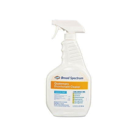 Clorox Broad Spectrum Quaternary Disinfectant Cleaner, 32oz Spray Bottle -CLO30649EA