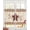 Brown Beige, variant on Red Texas Star Rustic Sheer Curtains 39 Inch Length 2 Panels Set for Living Room/Bedroom, Farmhouse Berry Brown Wooden Kitchen Curtains Grommet Semi-Sheer Curtains Window Treatments 27.5"x39"x2