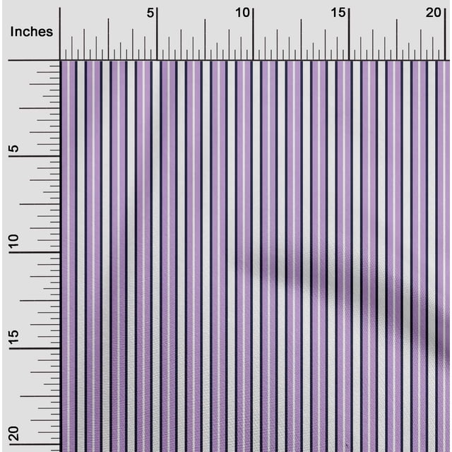 oneOone Viscose Chiffon Fabric Shadow Stripe Printed Craft Fabric BTY 42 Inch Wide