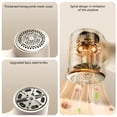 thumbnail image 6 of Rirool USB Rechargeable Fabric Shaver, Lint Remover with 3 Stainless Steel Blades & Digital Display, Portable Clothes Defuzzer for Sweaters & Blankets, Off-white, 6 of 8