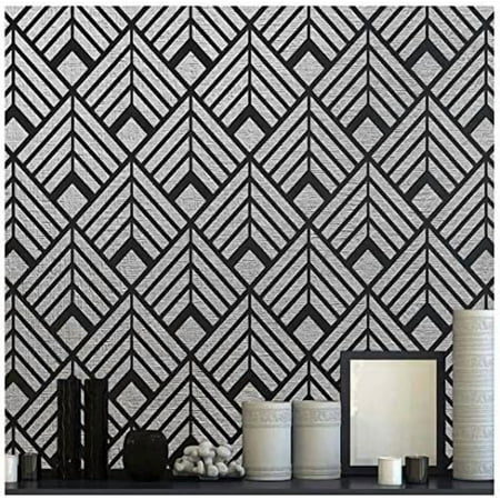 Deco Diamonds All-Over Wall Stencil - Modern Wall Stencils for Painting - Large Reusable Art Deco Accent Template for DIY Wallpaper Alternative - $$Tools & Hardware Other