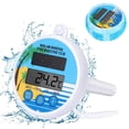 thumbnail image 1 of Termómetro para piscina, termómetro flotante para piscina, medidor digital de temperatura del agua con cuerda para jacuzzi, estanque, baño, spa, 1 of 5