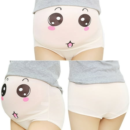 

TESOON Women s Maternity Panty Seamless Over Bump Pregnancy Underwear Smile