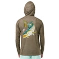 thumbnail image 2 of GH BY GUY HARVEY Men's Long Sleeve Sun Protection Speckled Trout Hoodie, 2 of 9