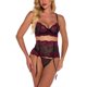thumbnail image 1 of Conjunto de lencería Sujetador de encaje Panty Ligas Correa Conjunto con aros Tmvgtek para mujer Rojo T L, 1 of 5