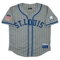 thumbnail image 2 of Men's Rings & Crwns #17 Gray St. Louis Stars Mesh Button-Down Replica Jersey, 2 of 3