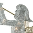 thumbnail image 5 of 48 in. Silver Sisal Angel with 70 Cool White LED Lights, 5 of 5