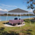 thumbnail image 4 of Z-Shade Push Button Angled Leg Tent with a 4 Pack of 5 Lb Leg Weights, Gray, 4 of 8