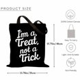 thumbnail image 2 of I'm a Treat, Not a Trick Halloween Tooth Dentist Dental Assistant Canvas Bag 2Pcs, 2 of 5