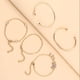 thumbnail image 3 of Conjunto de pulseras de cadena de oro boho para mujeres y niñas, pulseras abiertas apilables de múltiples capas, eslabones ajustables, joyería cubana italiana, regalos para mujeres y niñas Ormromra WMPH-923, 3 of 4