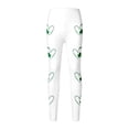 thumbnail image 3 of Tisuna Girls St Patricks Day Leggings Child Cartoon Print Elastic Waist Tight Leg Yoga Pants Fashion Stretchy Little Girls Play Holiday Festive Outfits White Size 18-24 Months, 3 of 6
