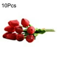 thumbnail image 2 of Trayknick 2 Pack 1 Bouquet Artificial Tulip Home Garden Wedding Flower Arrangement Desktop Decor, 2 of 8