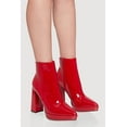thumbnail image 2 of Women's Side Zip Pointy Toe Block Heel Booties, 2 of 3