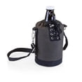 thumbnail image 1 of Growler Tote, Grey And Black With 64-oz. Glass Growler - Amber, 1 of 1