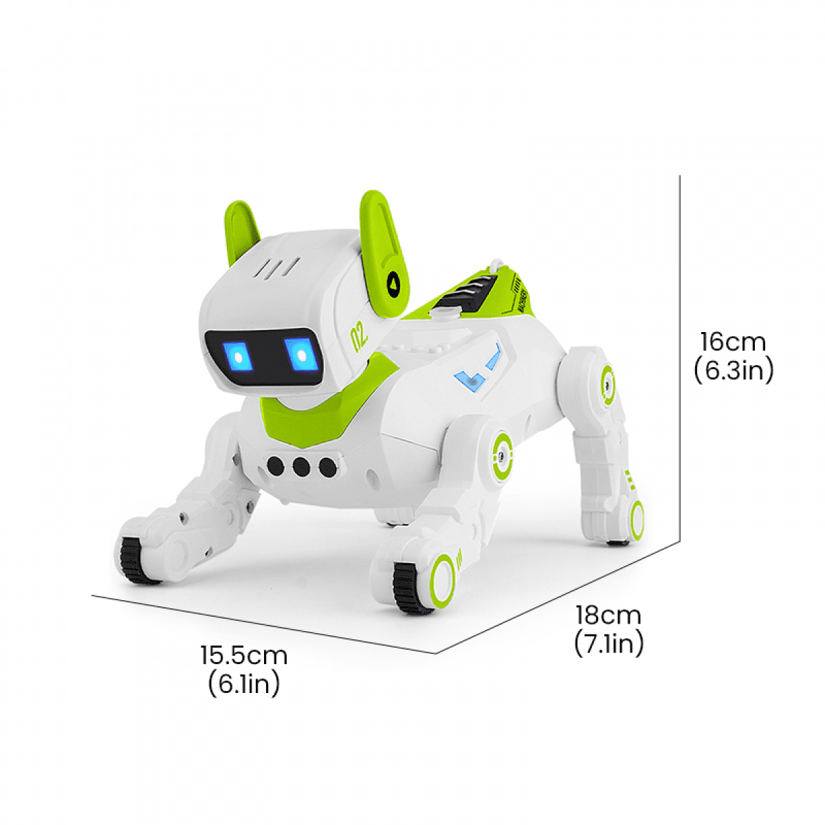 RC Robot Dog Toy for Kids, Interactive Remote Control Robotic Dog with Lights & Sounds, Programmable Puppy Robot for Ages 8+ Gifts