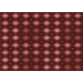 thumbnail image 1 of Ahgly Company Tapis d'Intérieur Lavables en Machine Rectangle Rouge Pamplemousse Transitionnel, 6' x 9', 1 of 7