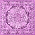 thumbnail image 1 of Ahgly Company Indoor Square Medallion Pink Traditional Area Rugs, 3' Square, 1 of 4