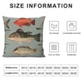thumbnail image 5 of Qinduosi Pillow Cover, Ocean Animals Themed Pillowcase Decorative Throw Cushion Case for Sofa Couch, Lover Gifts White, 5 of 5