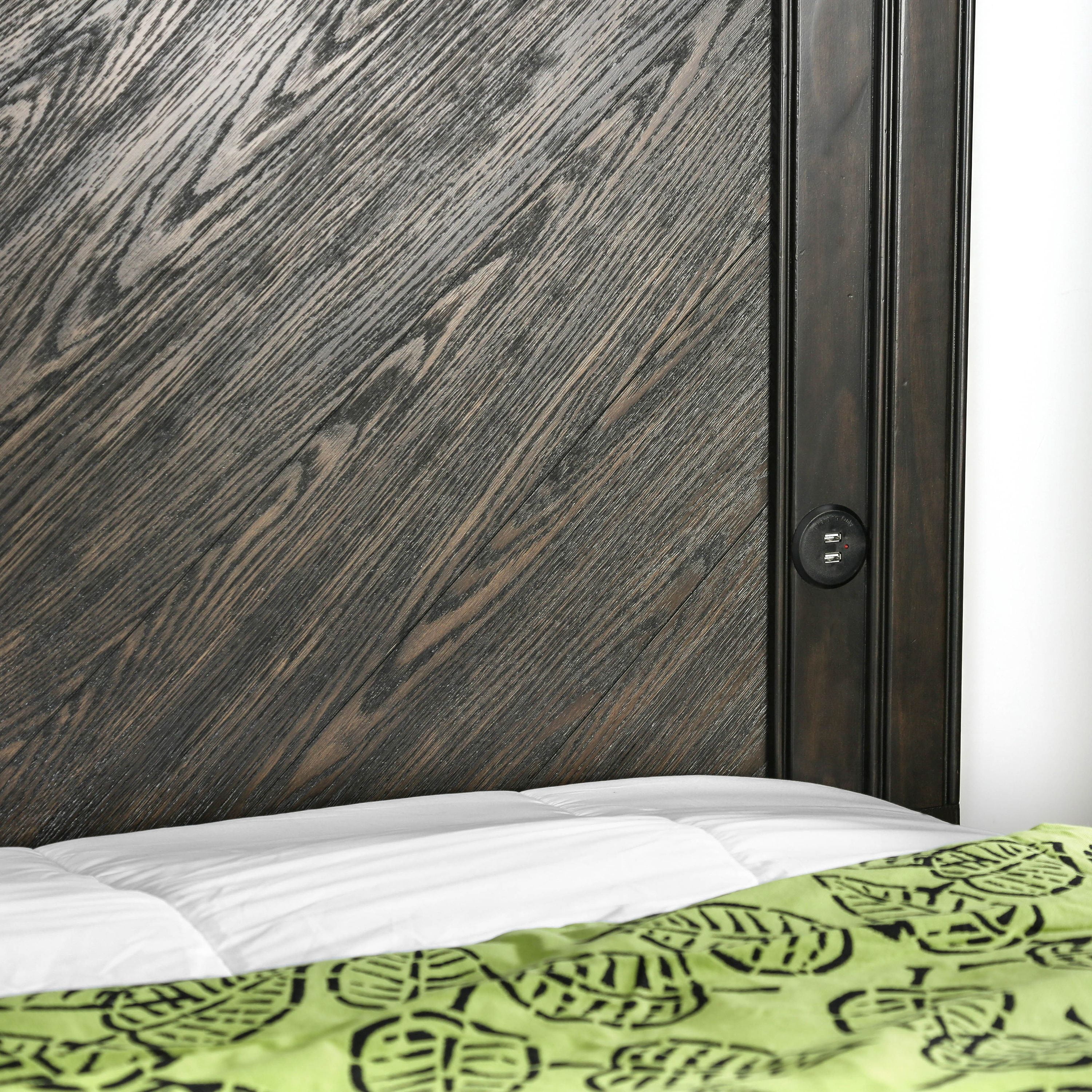 Furniture of America Huston Wood Platform Bed, Queen, Espresso