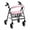 Cherry Blossom, variant on COEQINE Hummingbird Floral Rollator Seat and Backrest Covers 2 Piece Walker Protection Decor Covers Rollator Seat Padded Cover Rollator Walker Accessories Gifts for Seniors