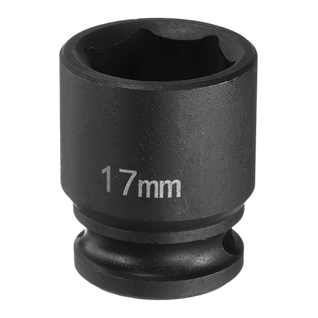Uxcell Deep Impact Socket 3/8" Drive by 17mm Metric 6 Point Socket 30mm Long