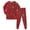 Brick Red, variant on Kids Christmas Pjs, Boys Girls Soft Cotton Pajamas 2 Piece Set Toddler Long Sleeve Sleepwear Size 7-8 Years