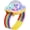 Yellow, variant on CATPAN Disco Ball Light, Wearable Mini Portable LED Lamp Night Strobe Watch Bracelet USB Charging Voice Controlled with Suction Cup for Kid Party Car Dancing DJ Club(Pink)