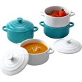 thumbnail image 5 of Bruntmor 8.5oz Oven Safe Mini Cocotte Ceramic Ramekins For Baking, Mini Casserole, 5 of 7