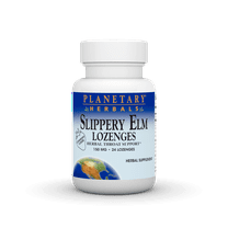 Planetary Herbals Slippery Elm, 24 Strawberry Lozenges