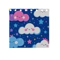 thumbnail image 5 of Cute Cartoon Clouds and Stars Blackout Curtains for Living Room Bedroom 55W x 54L Insulated Window Drapes 2 Panels, 5 of 5