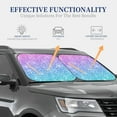 thumbnail image 4 of Easygdp Multicolor Glitter 2 Pcs Windshield Sun Shade,Foldable Car Front Window Sun Shade Protection,Blocks Heat And Sunlight,Car Interior Accessories - Medium, 4 of 7
