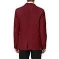 thumbnail image 3 of INSPIRE CHIC Men's Coat Slim Fit Blazer Single Breasted One Button Formal Coat L Burgundy, 3 of 7