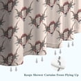 thumbnail image 6 of Beige Buffalo Skull Pattern Shower Curtain 72"x72" ,Bathroom Decorative Shower Curtains Set with 12 Hooks,Modern Waterproof Washable Shower Curtain, 6 of 6