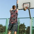 thumbnail image 5 of Naloa Red And Blue Cars Basketball Jersey Reversible Men's Mesh Athletic Sports Shirts Training Practice S-4XLSmall, 5 of 6