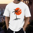 thumbnail image 2 of JLFKNG T-Shirts For Men Hawaiian Style Coconut Tree Printed T-Shirts Crew Neck Short Sleeve Braethable Loose Fit Tee Shirts Lounge Summer Tops, 2 of 6