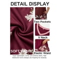 thumbnail image 5 of PINKSIR Womens Pajama Sets Plus Size 2 Piece Short Sleeve Shorts Lounge Sets with Pockets, 5 of 6