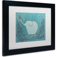 thumbnail image 2 of Trademark Fine Art "Garden Elephant" Canvas Art by Carla Martell, White Matte, Black Frame, 2 of 3