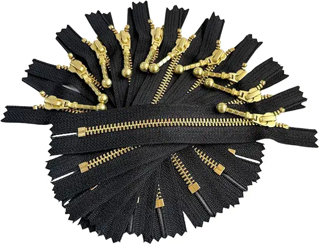 YKK Open End Zip - Black Metal Tooth/Finish - Heavy Duty - Hd-3-6